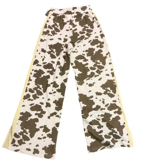 NWT Grayson Threads Western Boho Chic Cowgirl Wide Leg Pants XS Yellow Side - Picture 3 of 4